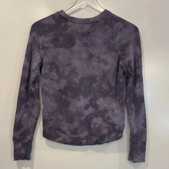 ATHLETA Mindset Sweatshirt Positive‎ Latitudes Tempest Violet Womens Sz XXS - Picture 4 of 7